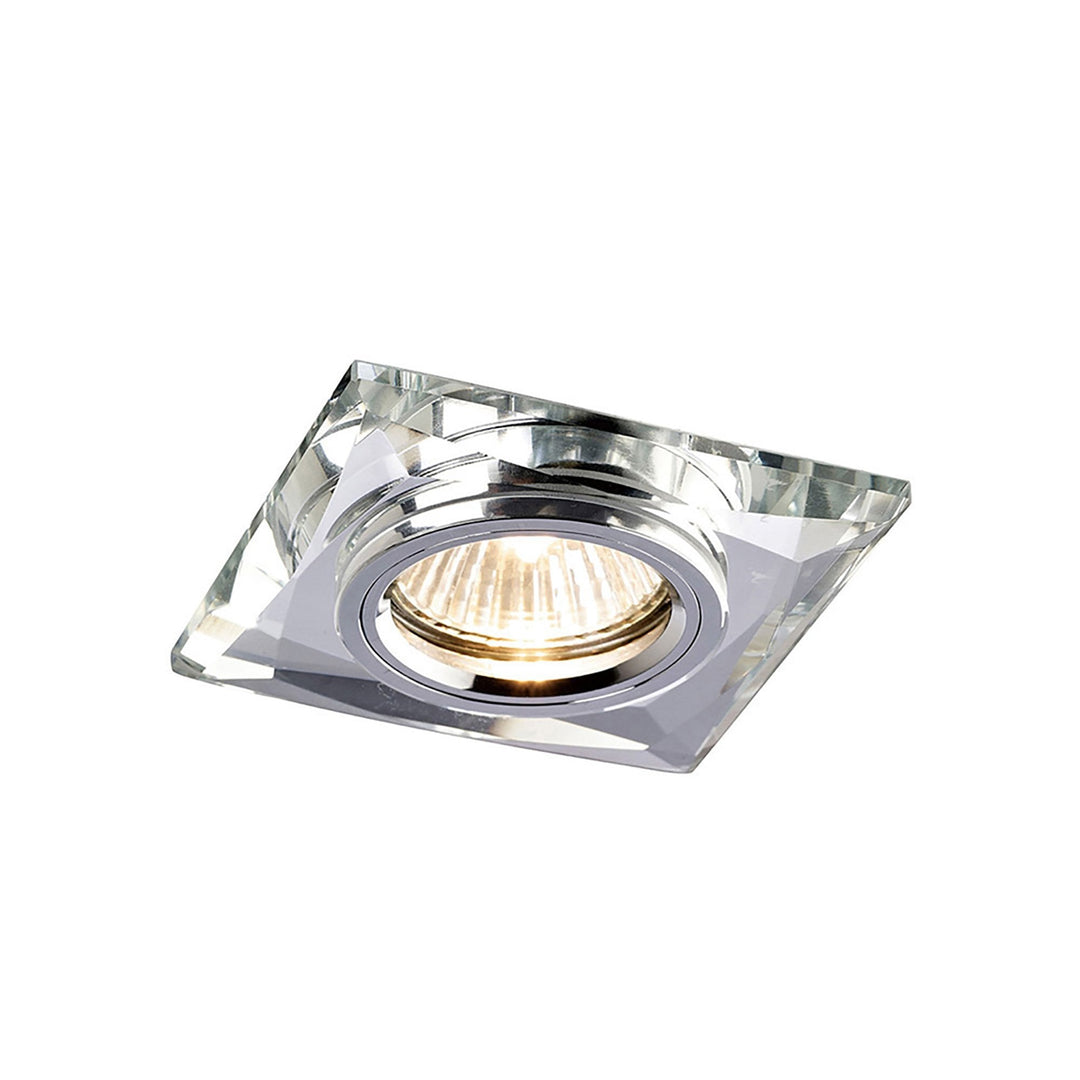 Diyas IL30812CH Crystal Downlight Chamfered Square Rim Only Clear Cut Out: 62mm (S)