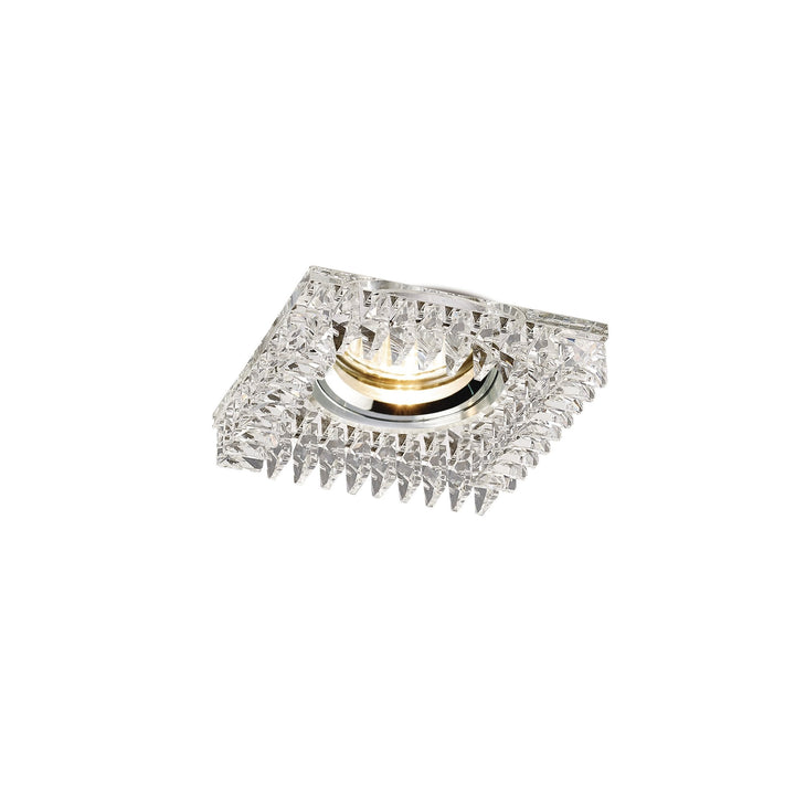 Diyas IL30834CH Crystal Downlight Square Square Crystals Perimeter Rim Only Clear Cut Out: 62mm