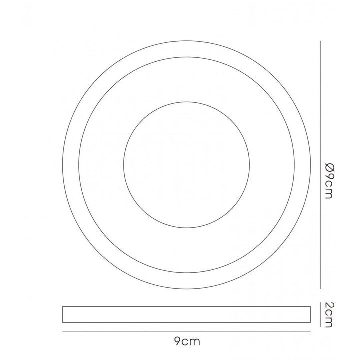 Diyas IL30821CH Crystal Downlight Deep Round Rim Only Clear Cut Out: 62mm