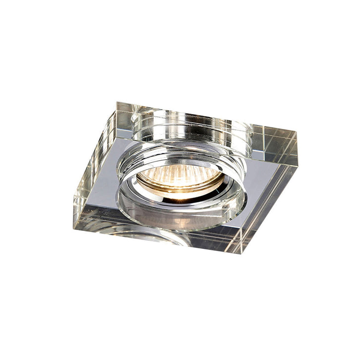 Diyas IL30822CH Crystal Downlight Deep Square Rim Only Clear Cut Out: 62mm