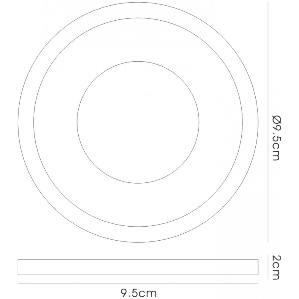 Diyas IL30831CH Crystal Bubble Downlight Round Rim Only Clear Cut Out: 62mm