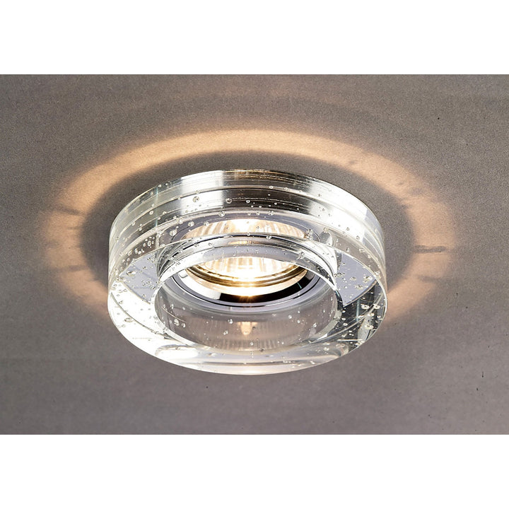 Diyas IL30831CH Crystal Bubble Downlight Round Rim Only Clear Cut Out: 62mm