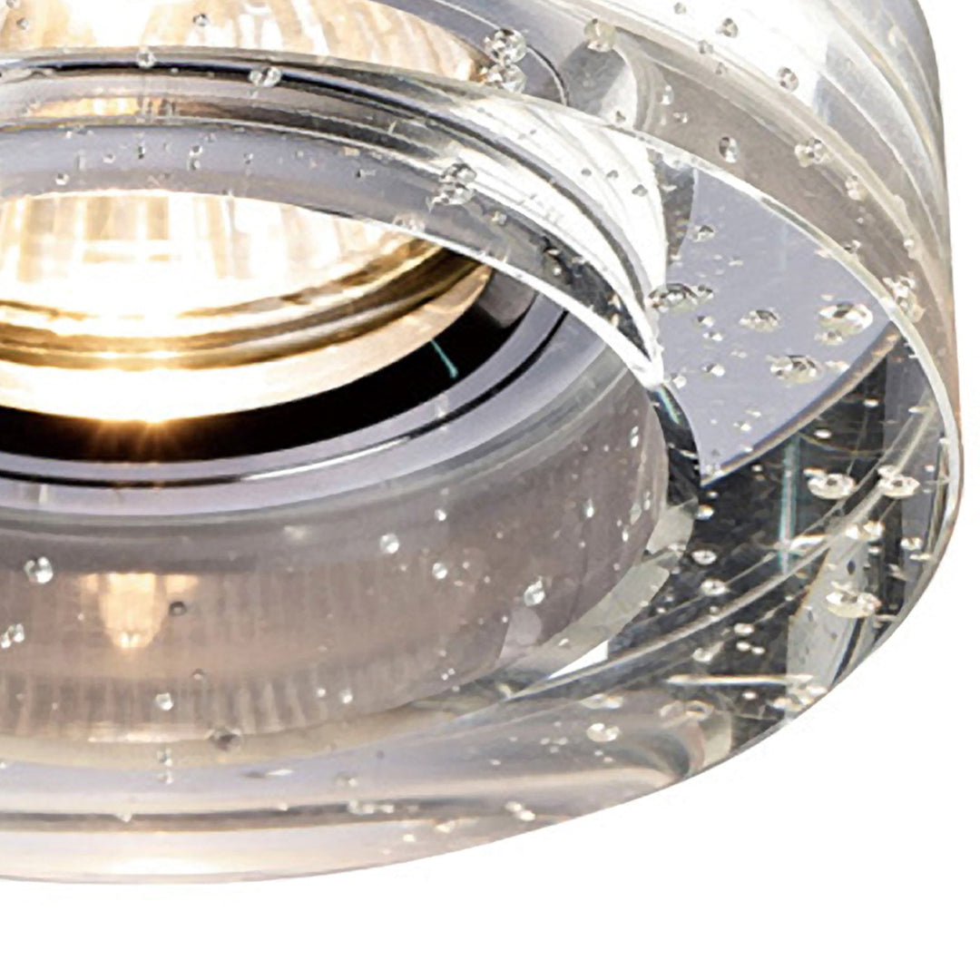 Diyas IL30831CH Crystal Bubble Downlight Round Rim Only Clear Cut Out: 62mm