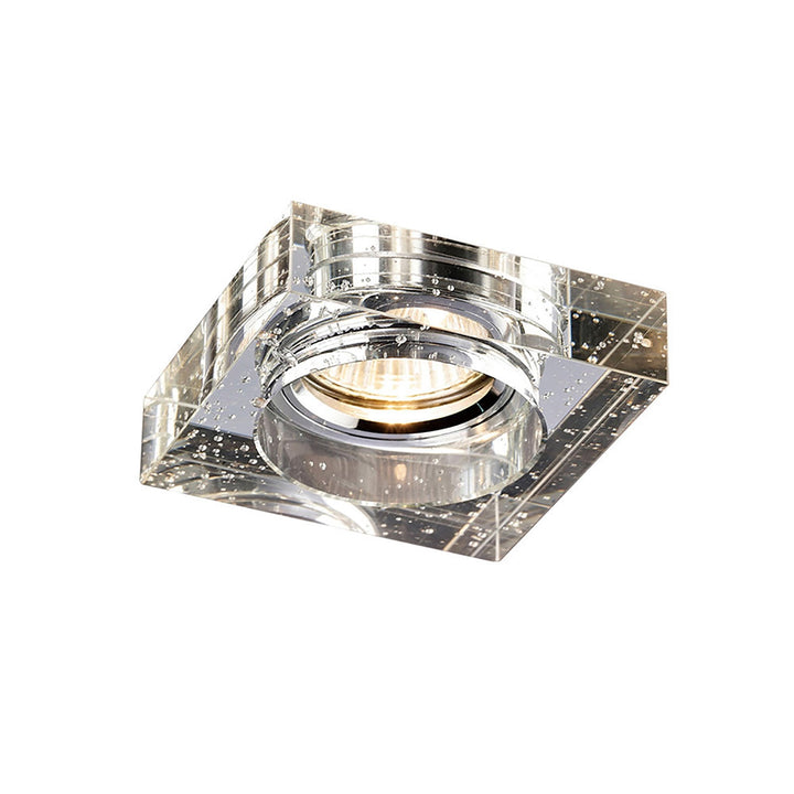 Diyas IL30832CH Crystal Bubble Downlight Square Rim Only Clear Cut Out: 62mm