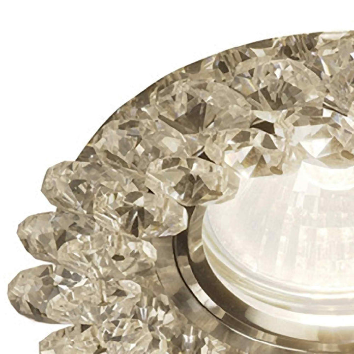 Diyas IL30805CH Crystal Cluster Downlight Round Rim Only Polished Chrome/Clear Cut Out: 62mm