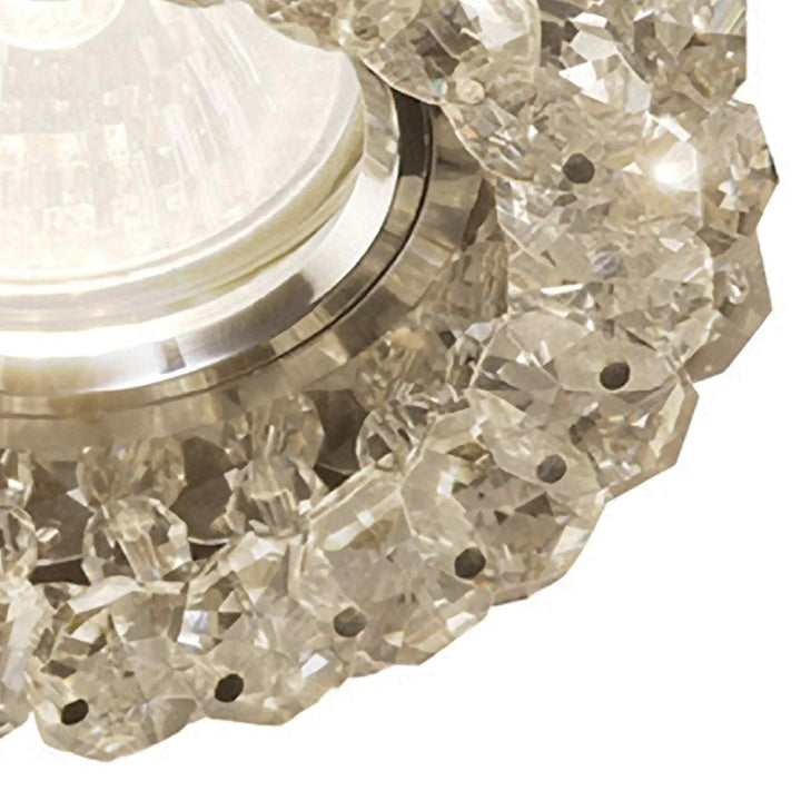 Diyas IL30805CH Crystal Cluster Downlight Round Rim Only Polished Chrome/Clear Cut Out: 62mm