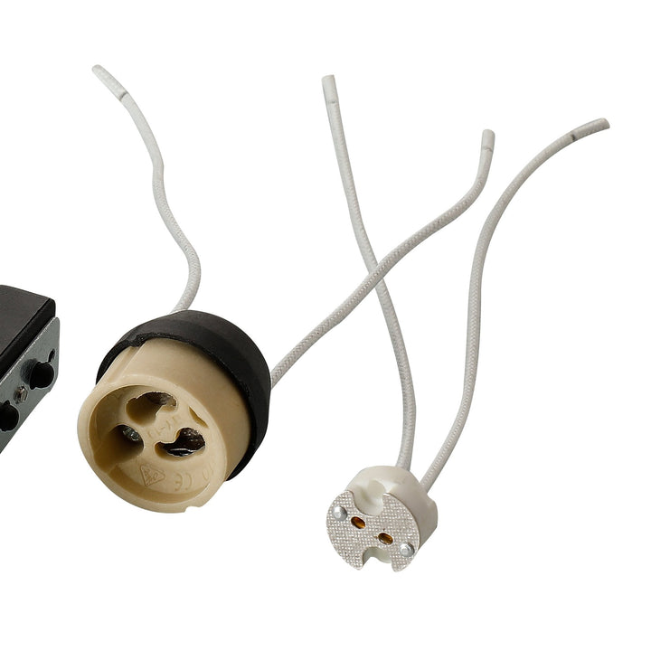 Diyas IL30800BR Downlight Component Kit Lampholders And Retaining Ring Aged Brass For Various Crystal Rims Cut Out: 62mm (S)