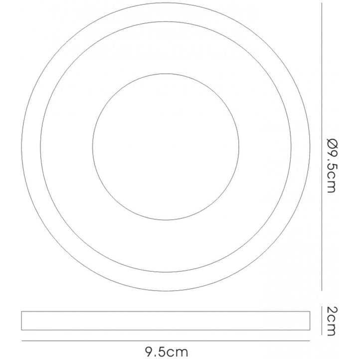 Diyas IL30831GR Crystal Bubble Downlight Round Rim Only Green Cut Out: 62mm