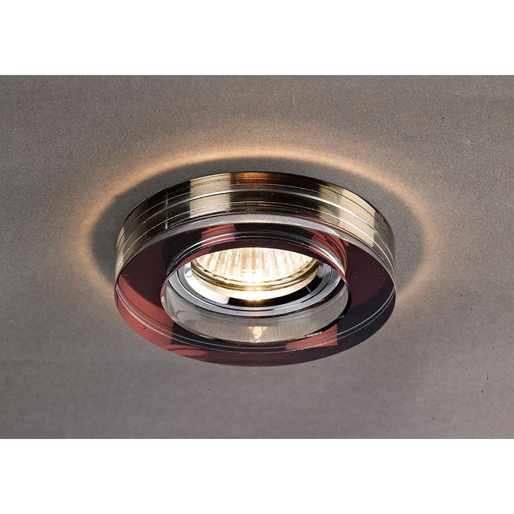 Diyas IL30821PU Crystal Downlight Deep Round Rim Only Purple Cut Out: 62mm