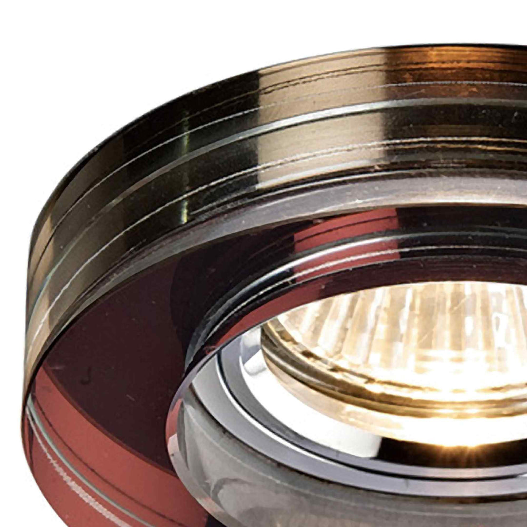 Diyas IL30821PU Crystal Downlight Deep Round Rim Only Purple Cut Out: 62mm