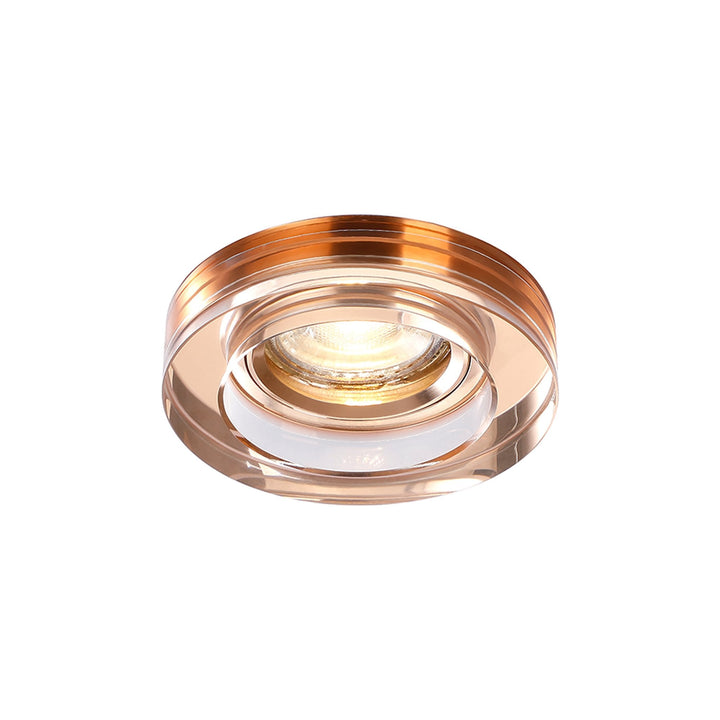 Diyas IL30821RG Crystal Downlight Deep Round Rim Only Rose Gold Cut Out: 62mm