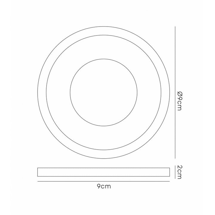 Diyas IL30821RG Crystal Downlight Deep Round Rim Only Rose Gold Cut Out: 62mm