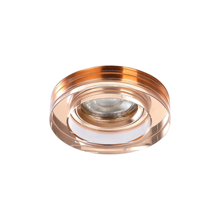 Diyas IL30821RG Crystal Downlight Deep Round Rim Only Rose Gold Cut Out: 62mm