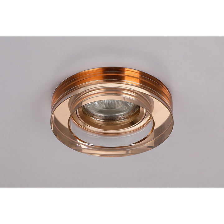 Diyas IL30821RG Crystal Downlight Deep Round Rim Only Rose Gold Cut Out: 62mm