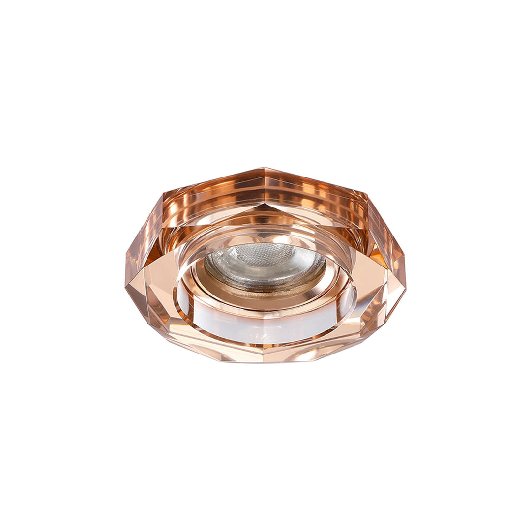 Diyas IL30823RG Crystal Downlight Deep Octagonal Rim Only Rose Gold Cut Out: 62mm