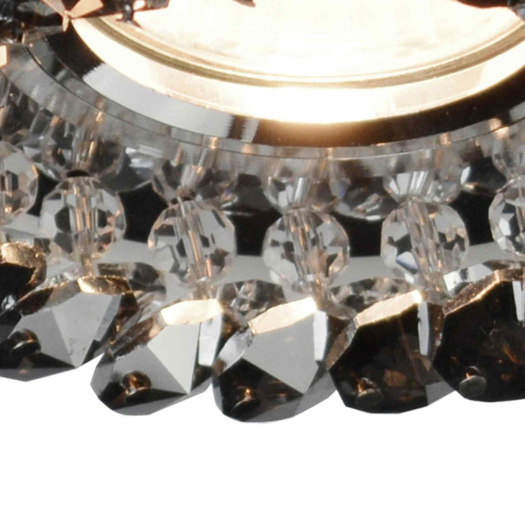 Diyas IL30805SM Crystal Cluster Downlight Round Rim Only Clear/Smoked Cut Out: 62mm