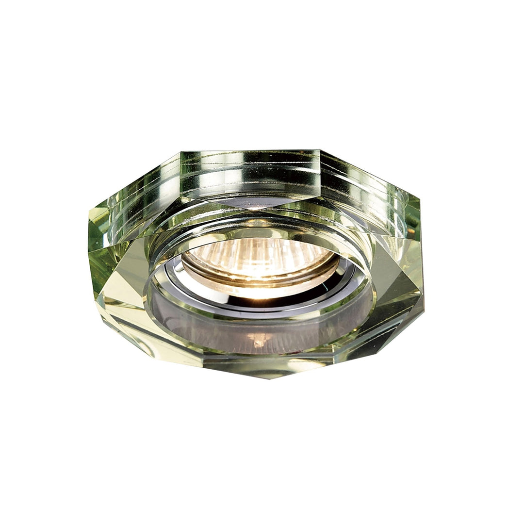 Diyas IL30823WI Crystal Downlight Deep Octagonal Rim Only White Wine Cut Out: 62mm (S)