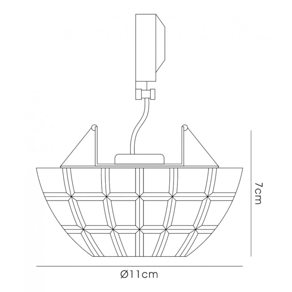 Diyas IL31840CH Ria G9 Dome Downlight 1 Light Polished Chrome/Crystal Cut Out: 60mm