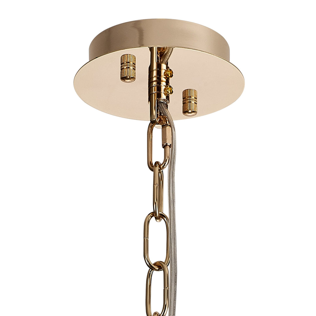 Diyas IL31823 Vivienne Pendant 1 Light E14 French Gold/Crystal