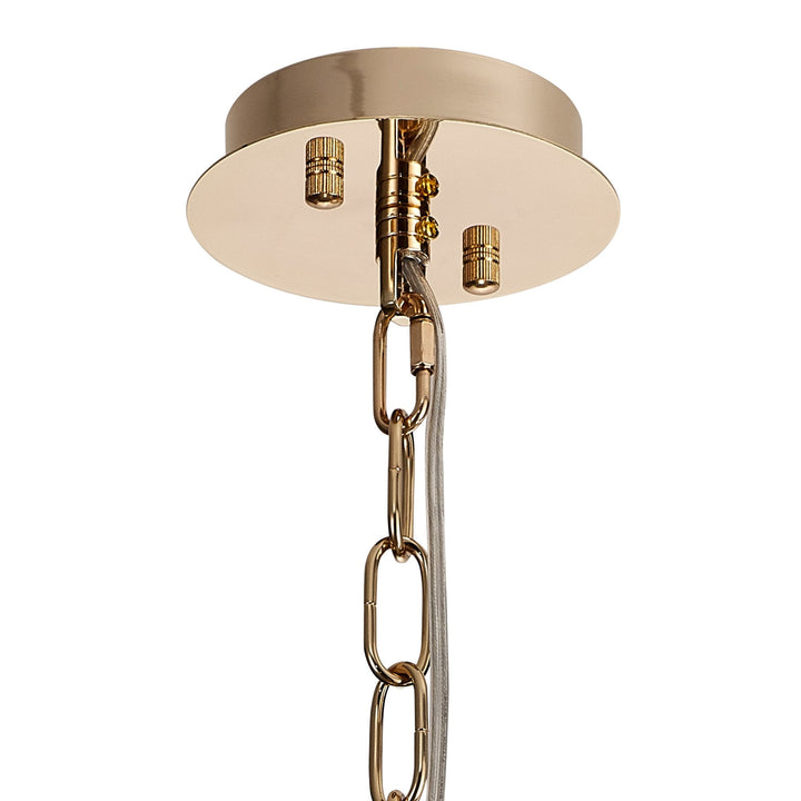 Diyas IL31823 Vivienne Pendant 1 Light E14 French Gold/Crystal