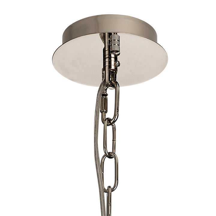 Diyas IL31817 Vivienne Pendant 1 Light E14 Polished Nickel/Crystal