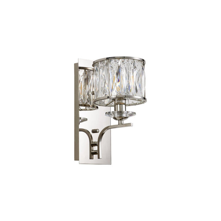 Diyas IL31821 Vivienne Wall Lamp 1 Light E14 Polished Nickel/Crystal (S)