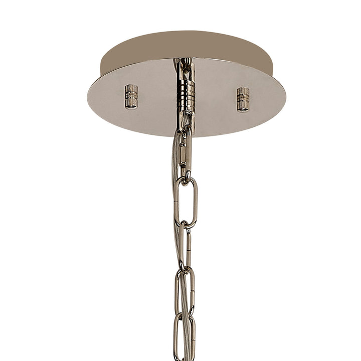 Diyas IL31818 Vivienne Pendant/Semi Ceiling 4 Light E14 Polished Nickel/Crystal