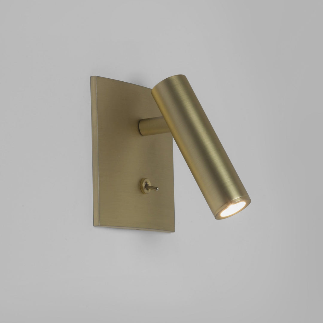 Astro 1058030 Enna Square Switched LED Reading Light Matt Gold (S)