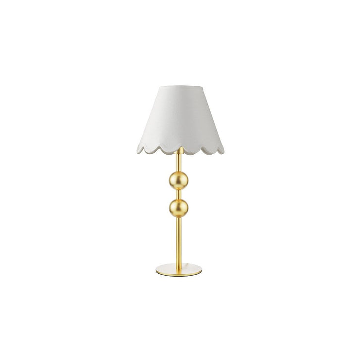 Dar TIL4235-NER102 Tilda Table Lamp Satin Gold With Shade