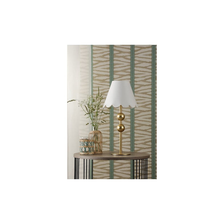 Dar TIL4235-NER102 Tilda Table Lamp Satin Gold With Shade