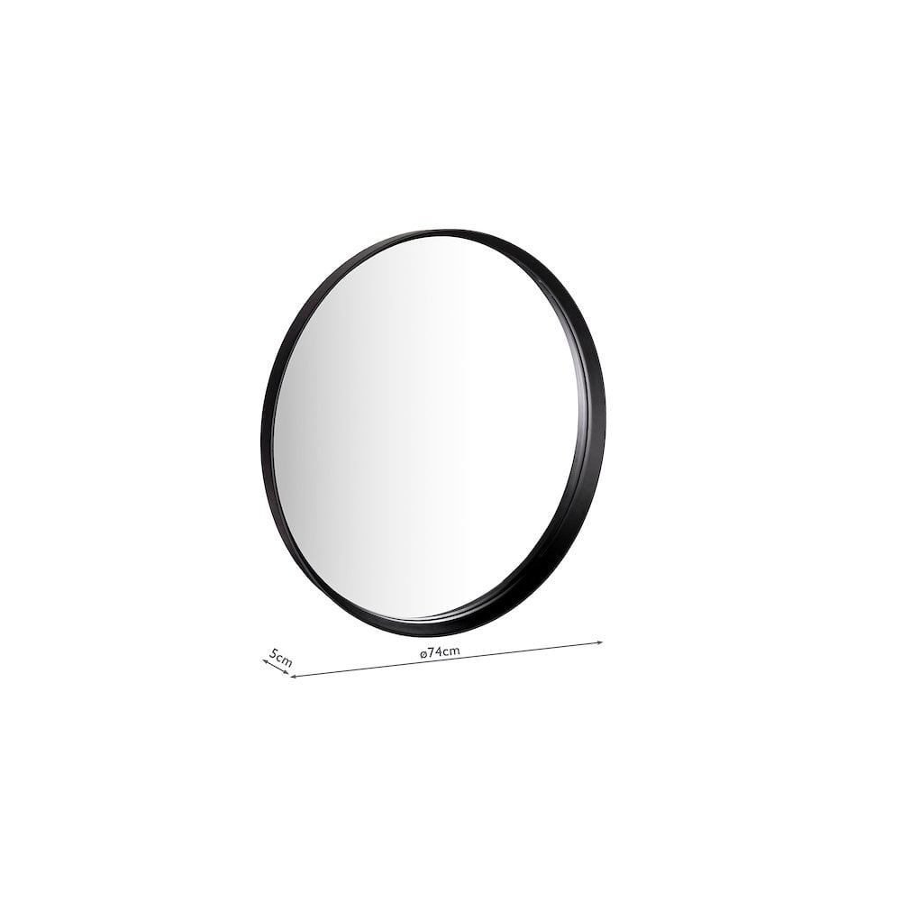 Dar 002ORA001 Orana Mirror Matt Black 74cm