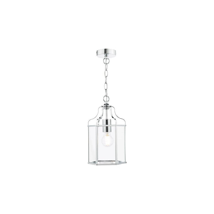 Dar ALE8650 Aled Pendant Polished Chrome and Glass