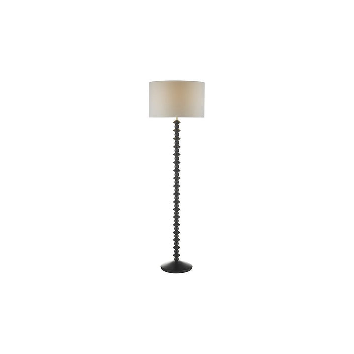 Dar AZA4922-PYR182 Azana Floor Lamp Matt Black With Shade