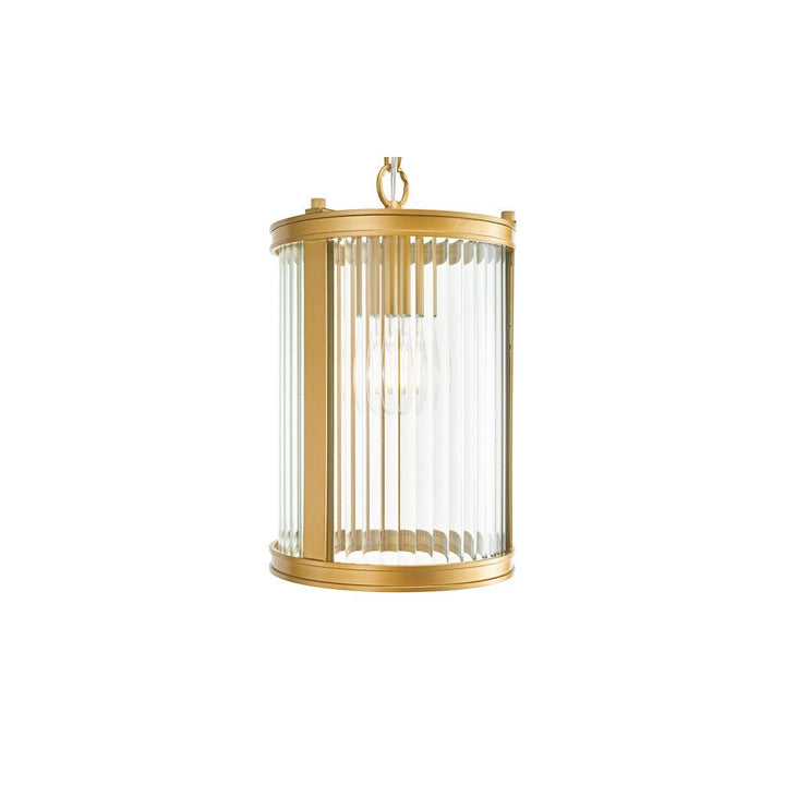 Dar BIA0163 Bianka Pendant Bronze and Ribbed Glass