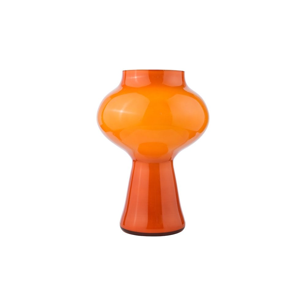 Dar CHR4211 Chrissy Table Lamp Orange Art Glass