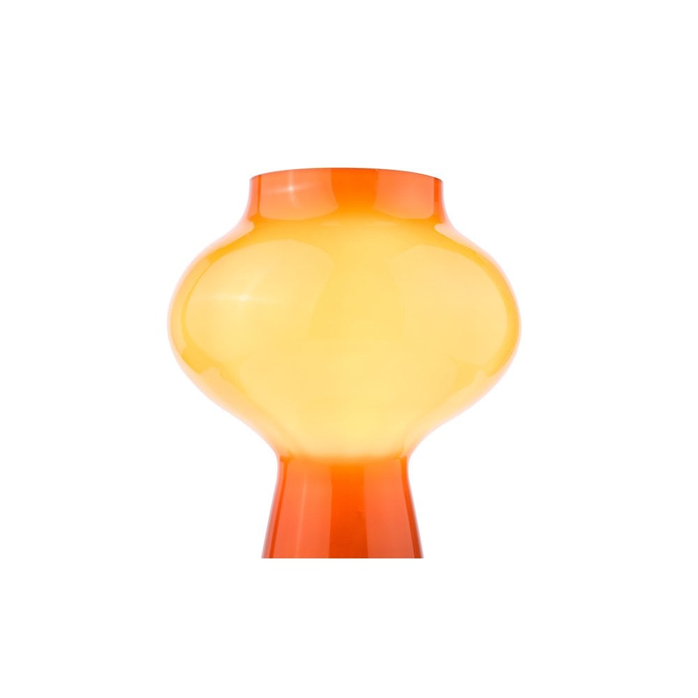 Dar CHR4211 Chrissy Table Lamp Orange Art Glass