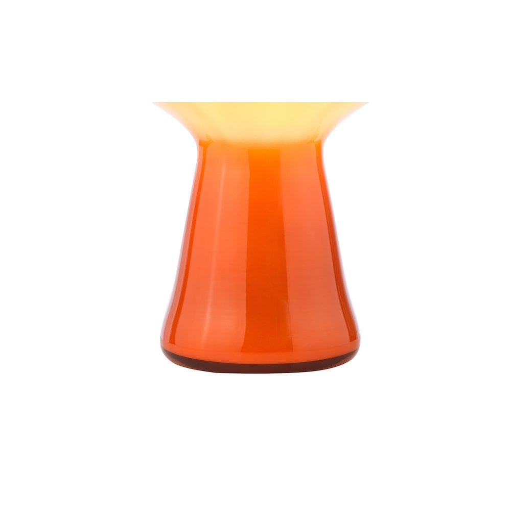 Dar CHR4211 Chrissy Table Lamp Orange Art Glass