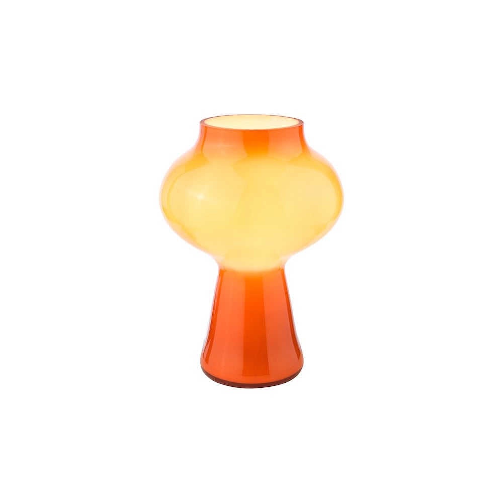 Dar CHR4211 Chrissy Table Lamp Orange Art Glass