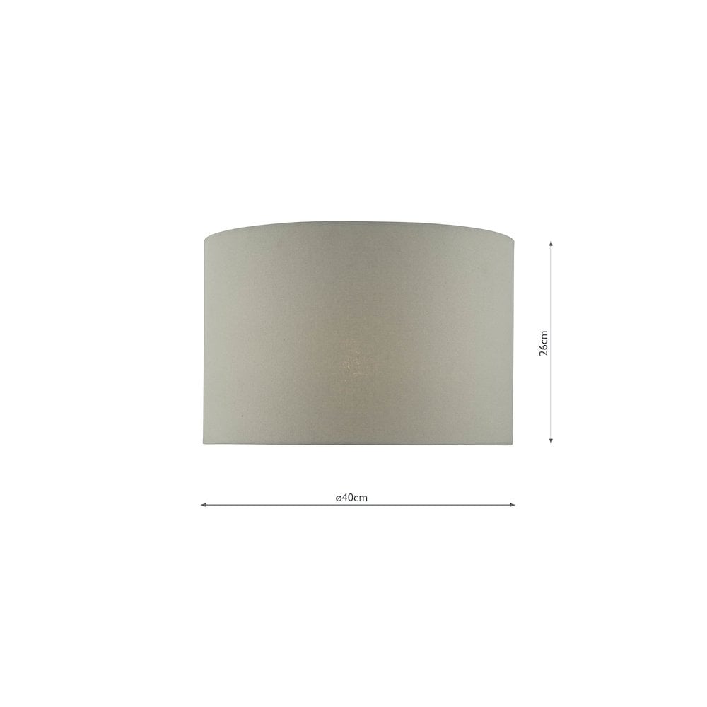 Dar EDL422-CAS1639 Edlyn Table Lamp White Reactive Glaze With Shade