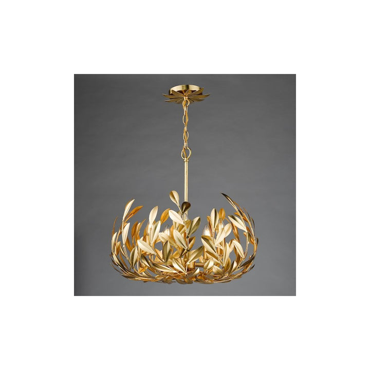 Dar ERC0535 Ercilia 5 Light Pendant Gold Leaf