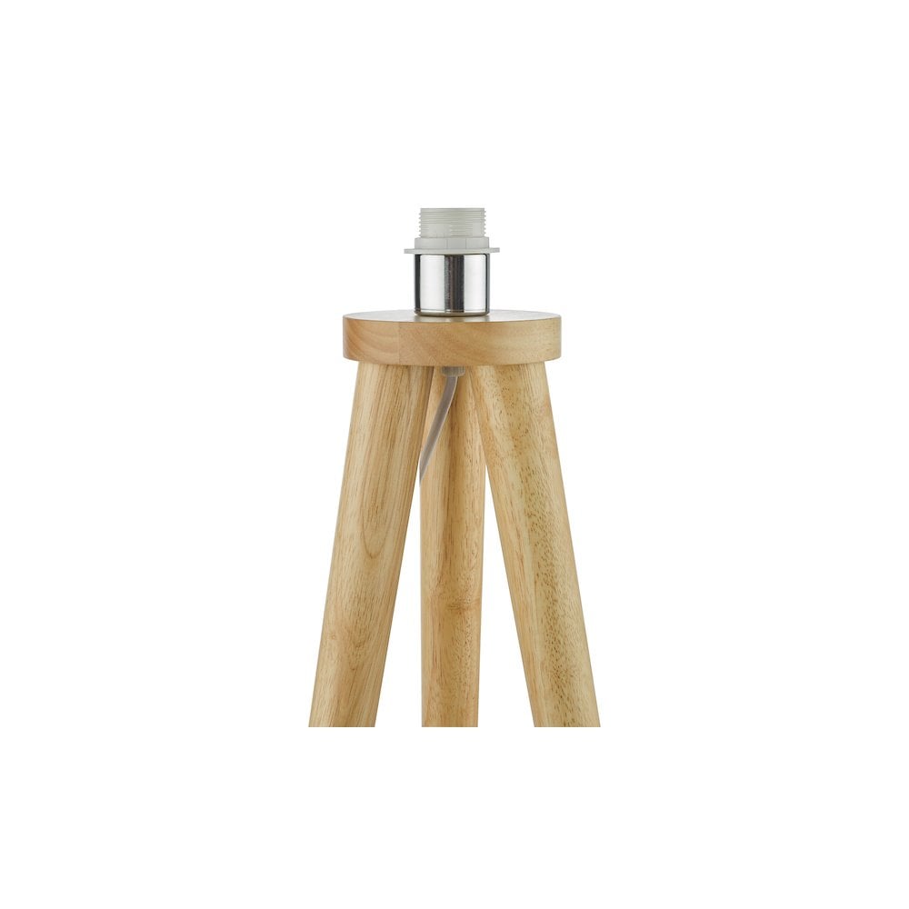 Dar IVO4943-PYR182 Ivor Floor Lamp Light Wood With Shade