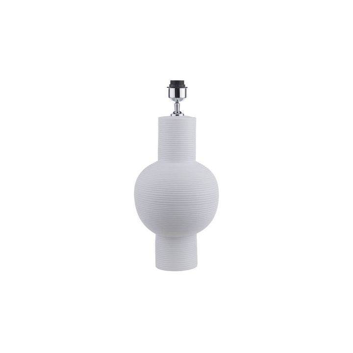 Dar KIA422-PYR182 Kiara Table Lamp White Ceramic With Shade