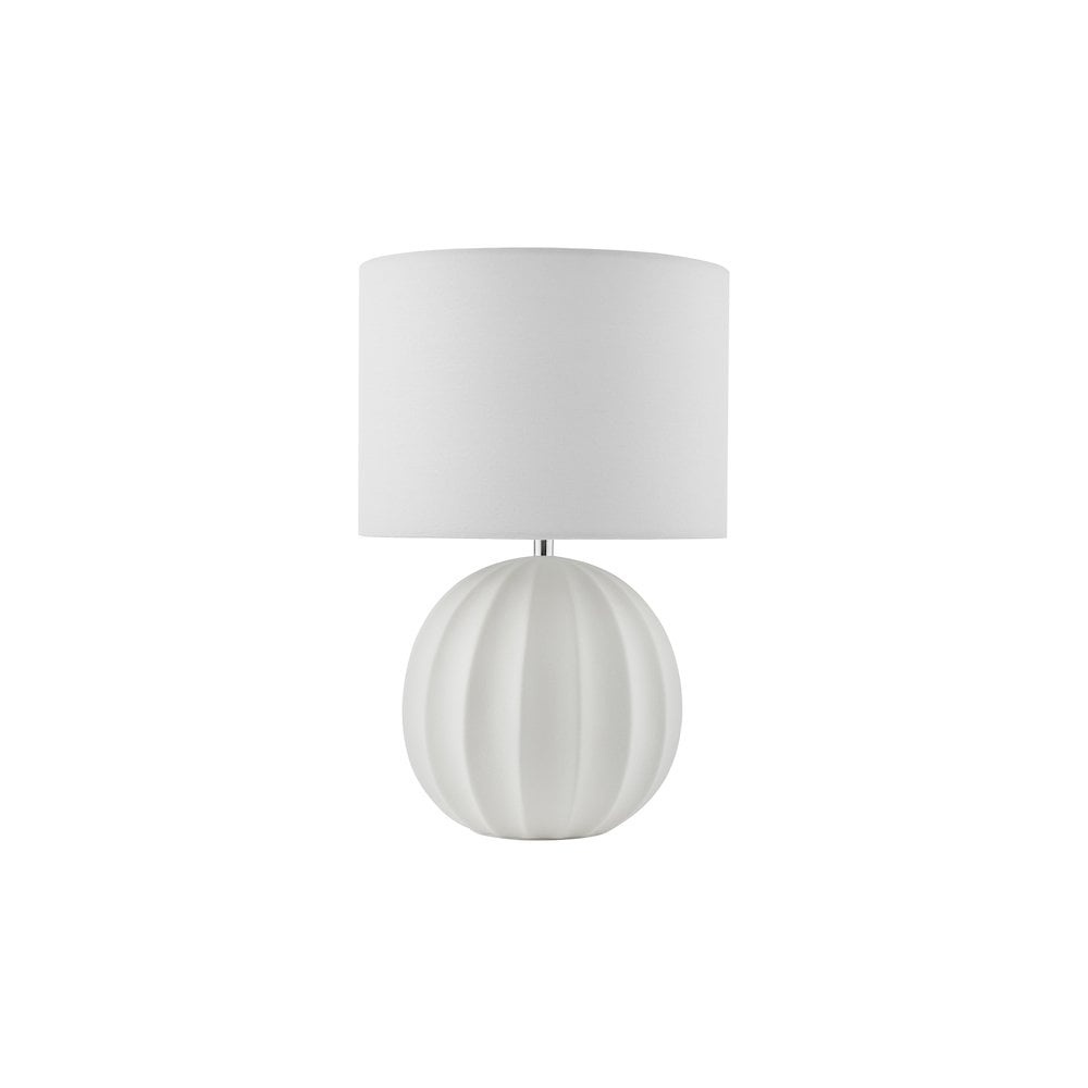 Dar MAV4233 Mavis Ceramic Table Lamp Cream With Shade