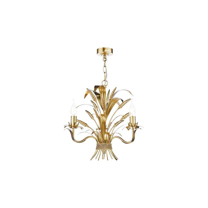 Dar PHA0335 Phaedra 3 Light Pendant Gold