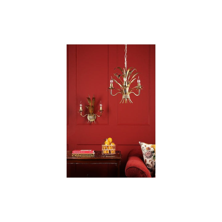 Dar PHA0335 Phaedra 3 Light Pendant Gold