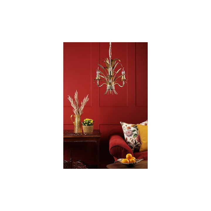 Dar PHA0335 Phaedra 3 Light Pendant Gold