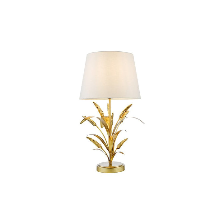 Dar PHA4235 Phaedra Table Lamp Gold With Shade