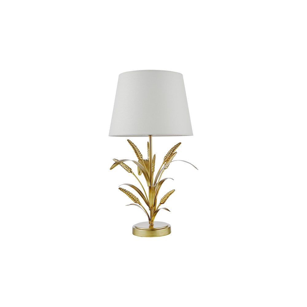 Dar PHA4235 Phaedra Table Lamp Gold With Shade