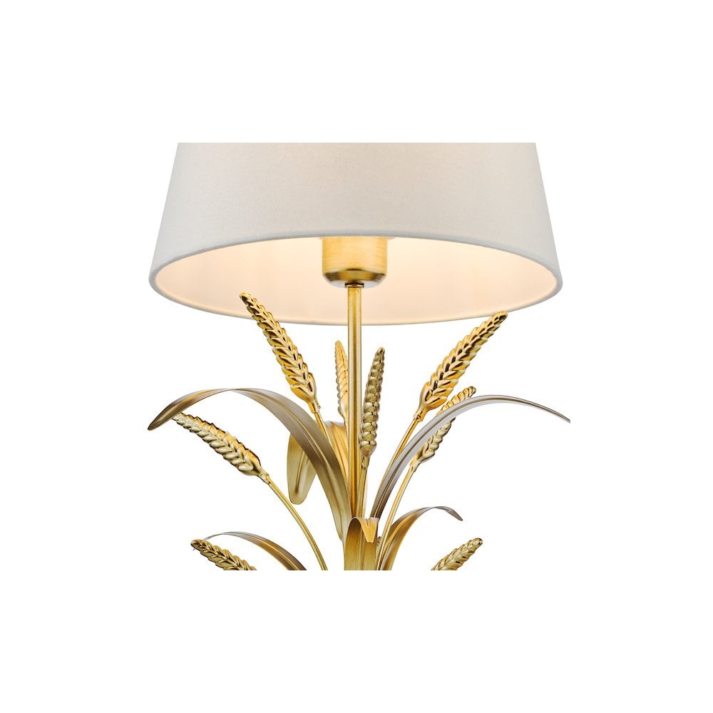 Dar PHA4235 Phaedra Table Lamp Gold With Shade