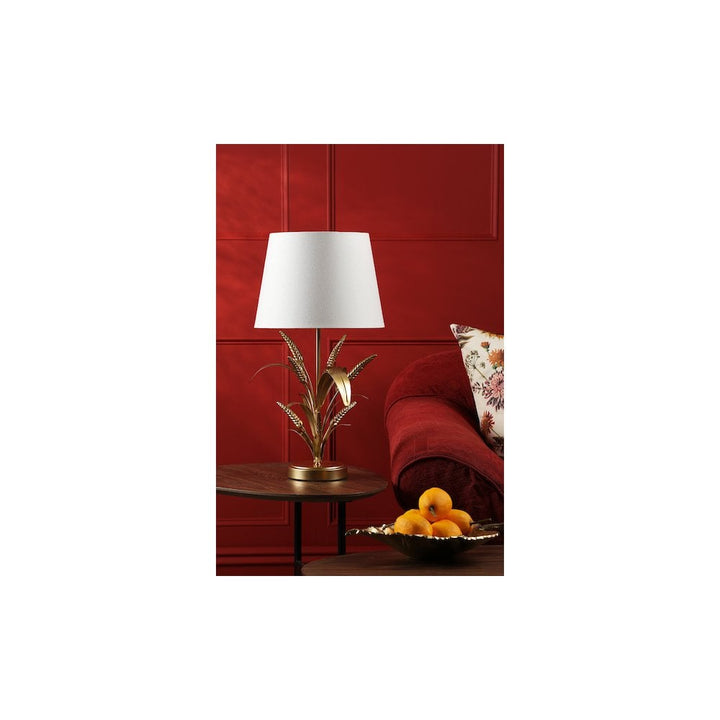 Dar PHA4235 Phaedra Table Lamp Gold With Shade